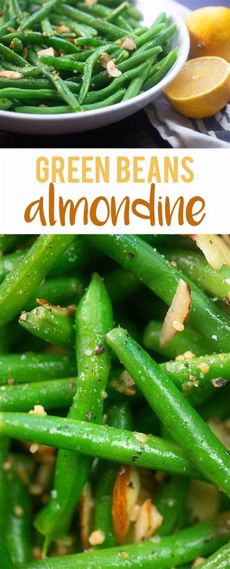 How many carbs are in green bean almadine - calories, carbs, nutrition