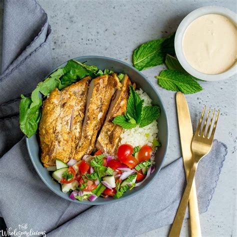 How many carbs are in grilled chicken shawarma bowl - calories, carbs, nutrition