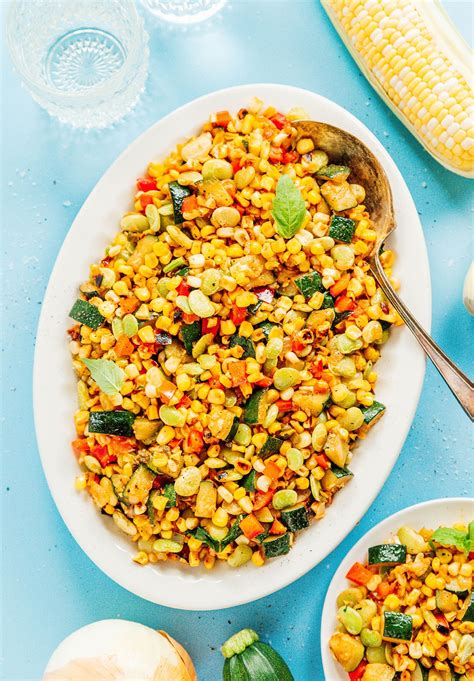 How many carbs are in grilled corn succotash - calories, carbs, nutrition