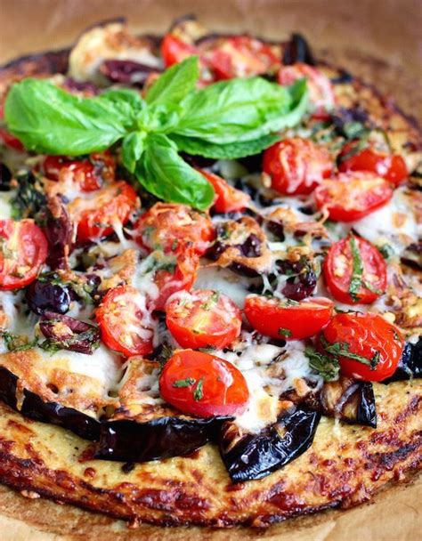 How many carbs are in grilled eggplant pizza - calories, carbs, nutrition