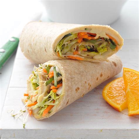 How many carbs are in grilled hummus vegetable wrap - calories, carbs, nutrition