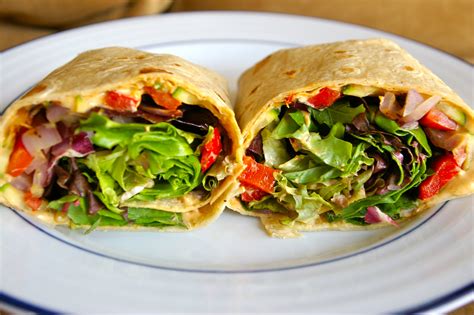 How many carbs are in grilled vegan vegetable wrap - calories, carbs, nutrition