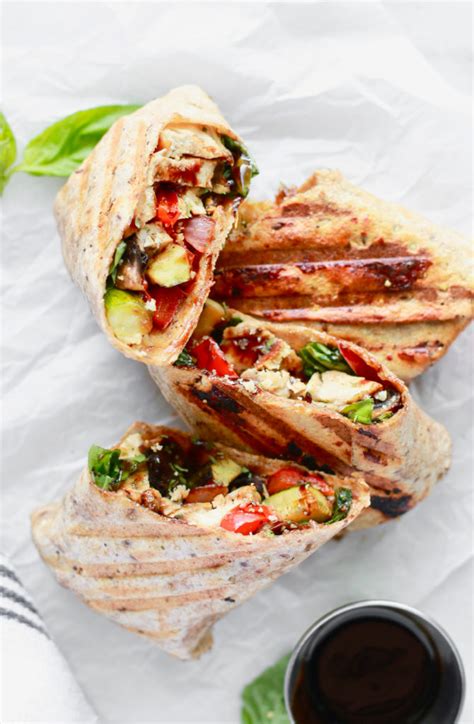 How many carbs are in grilled vegetable mini wrap - calories, carbs, nutrition