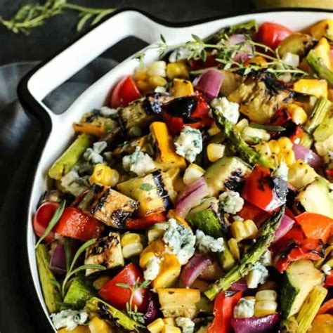 How many carbs are in grilled vegetable salad - calories, carbs, nutrition