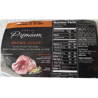 How many carbs are in ham, breakfast (bostwick) - calories, carbs, nutrition