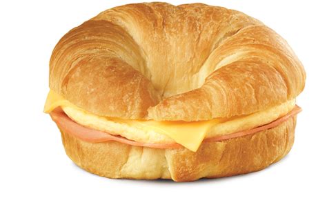 How many carbs are in ham, egg, and cheese croissant - calories, carbs, nutrition