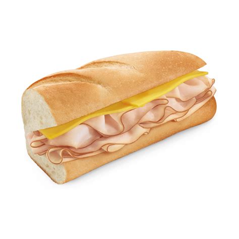 How many carbs are in ham turkey sub with swiss cheese - calories, carbs, nutrition