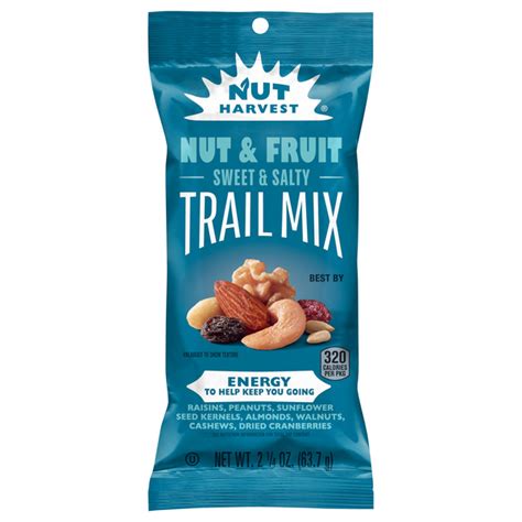 How many carbs are in harvest nut blend 1/2 oz (14g) - calories, carbs, nutrition
