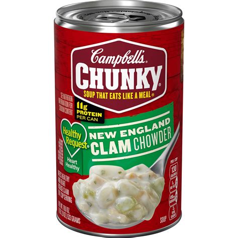 How many carbs are in healthy request new england clam chowder - calories, carbs, nutrition