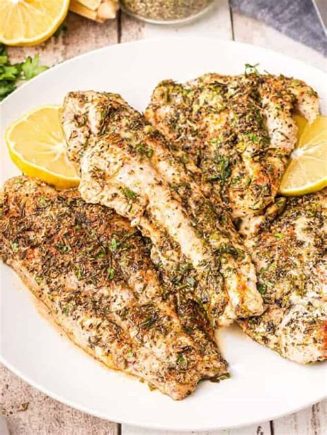 How many carbs are in herb roasted catfish (19775.10) - calories, carbs, nutrition