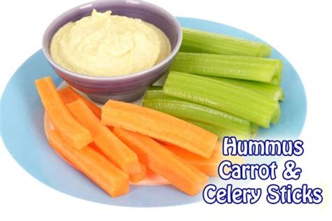 How many carbs are in hummus with carrot and celery sticks - calories, carbs, nutrition