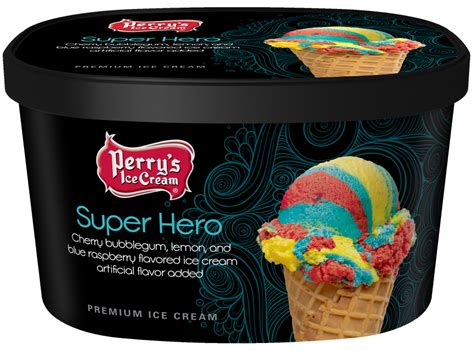 How many carbs are in ice cream, super hero, perry's - calories, carbs, nutrition