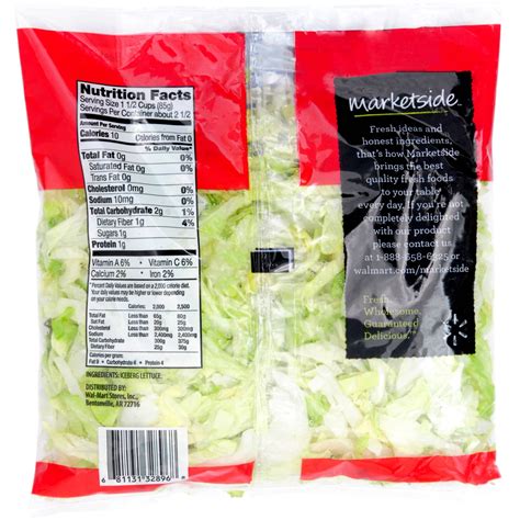 How many carbs are in iceberg lettuce (93430.0) - calories, carbs, nutrition