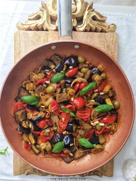 How many carbs are in indian eggplant caponata side dish - calories, carbs, nutrition