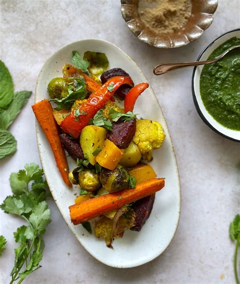 How many carbs are in indian spiced roasted vegetables - calories, carbs, nutrition