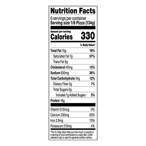 How many carbs are in individual 7 - meat lovers pizza - calories, carbs, nutrition