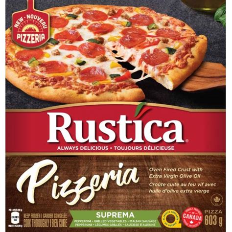 How many carbs are in individual rustica pizza - calories, carbs, nutrition