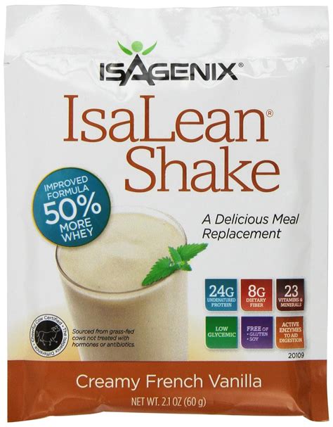 How many carbs are in isalean shake-french vanilla - calories, carbs, nutrition