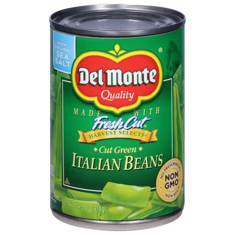 How many carbs are in italian cut green beans - calories, carbs, nutrition