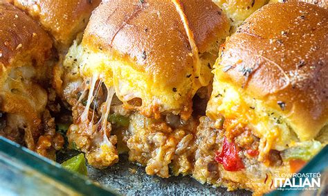 How many carbs are in italian sausage parmesan slider - calories, carbs, nutrition