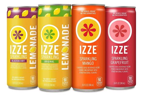 How many carbs are in izze drink - calories, carbs, nutrition