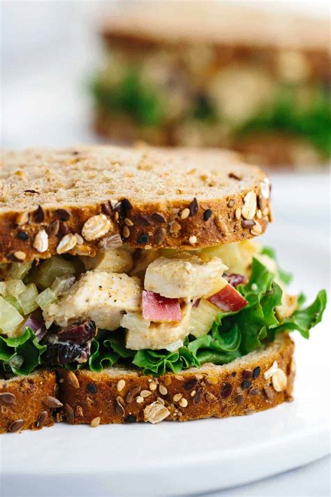 How many carbs are in jalapeno curry chicken salad sandwich with corn black bean salad - calories, carbs, nutrition