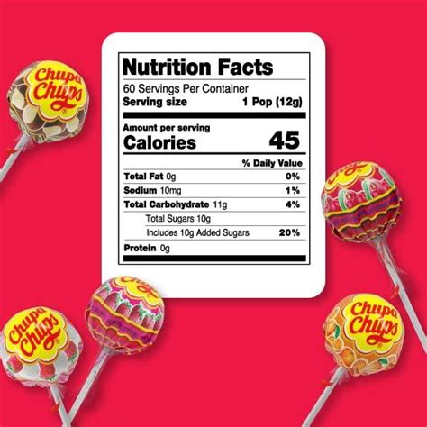 How many carbs are in jumbo lollipops - calories, carbs, nutrition