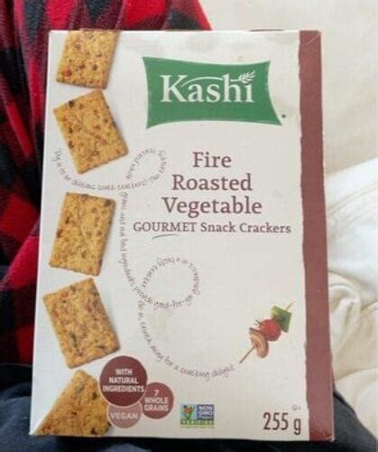 How many carbs are in kashi, tlc, fire roasted vegetable crackers - calories, carbs, nutrition