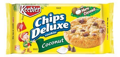 How many carbs are in keebler, chips deluxe, coconut cookies - calories, carbs, nutrition