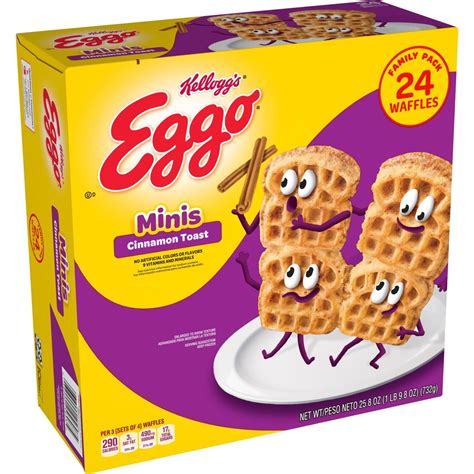 How many carbs are in kellogg's, eggo, waffles, cinnamon toast - calories, carbs, nutrition