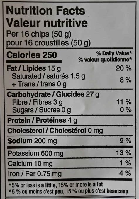 How many carbs are in kettle chips - calories, carbs, nutrition