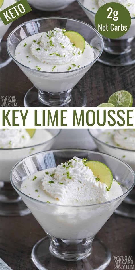 How many carbs are in key lime mousse filling - calories, carbs, nutrition