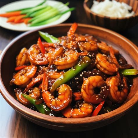 How many carbs are in kkanpung seau shrimp rice bowl (102994.1) - calories, carbs, nutrition