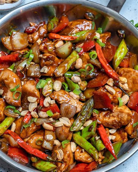 How many carbs are in kung pao chicken with peanut sauce - calories, carbs, nutrition