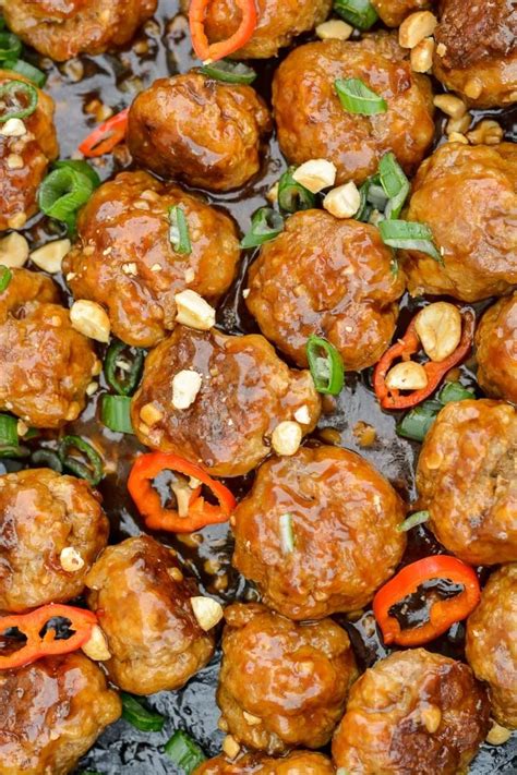 How many carbs are in kung pao meatballs (18592.0) - calories, carbs, nutrition