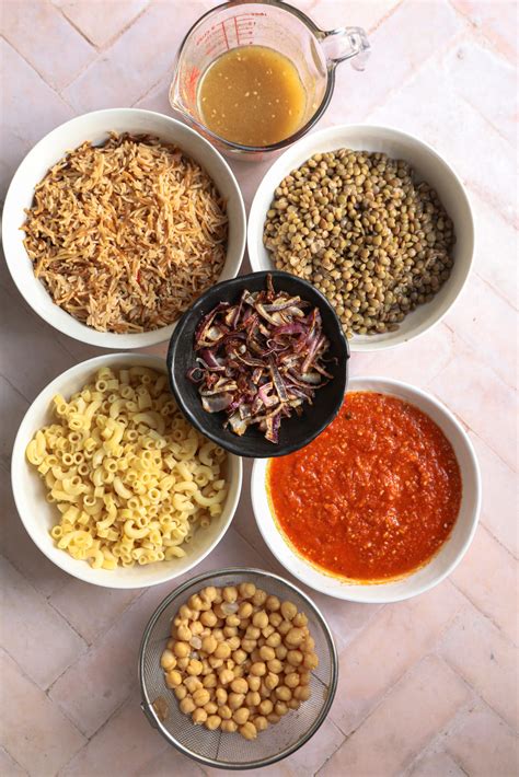 How many carbs are in kushari egyptian rice and lentils (12726.1) - calories, carbs, nutrition