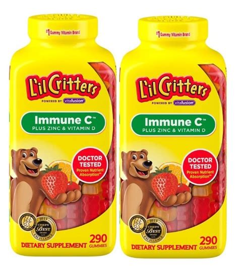 How many carbs are in l'il critters immune c - calories, carbs, nutrition