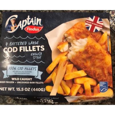 How many carbs are in large cod in homemade batter - calories, carbs, nutrition