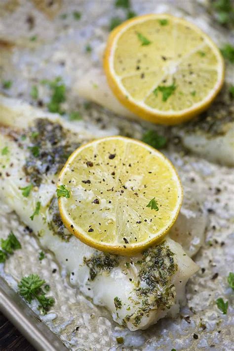 How many carbs are in lemon baked cod - calories, carbs, nutrition