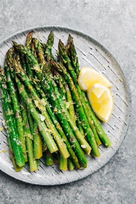 How many carbs are in lemon roasted asparagus - calories, carbs, nutrition