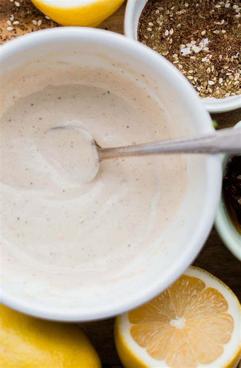 How many carbs are in lemon tahini sauce - calories, carbs, nutrition