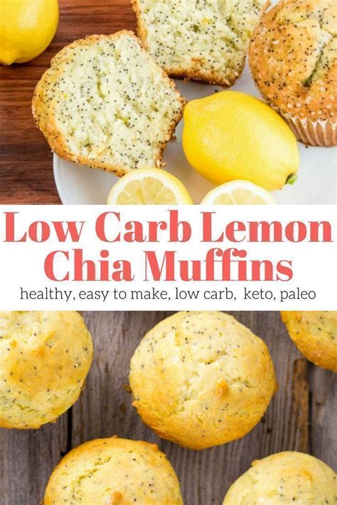 How many carbs are in lemon-chia seed muffins - calories, carbs, nutrition