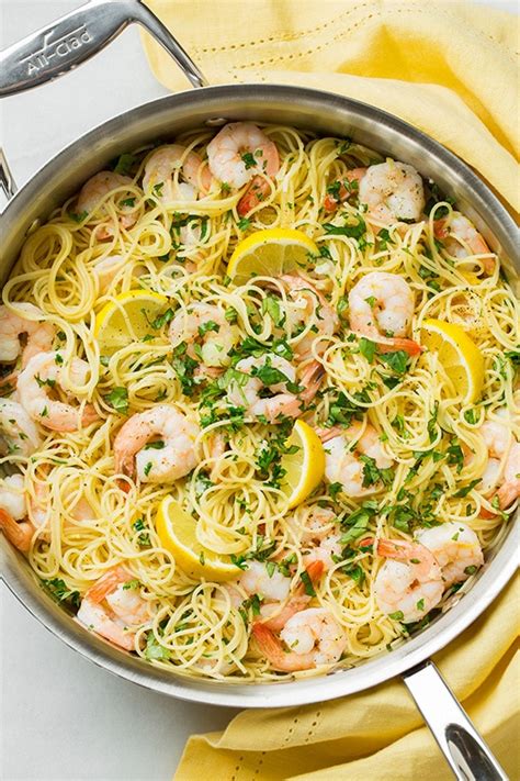 How many carbs are in lemon-pepper shrimp with angel hair pasta and lemon cream sauce - calories, carbs, nutrition