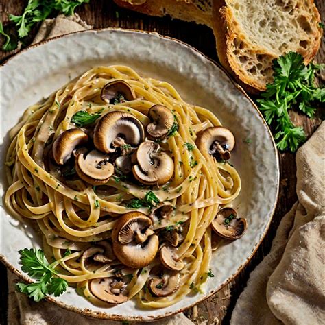 How many carbs are in linguine with mushrooms & tarragon - calories, carbs, nutrition