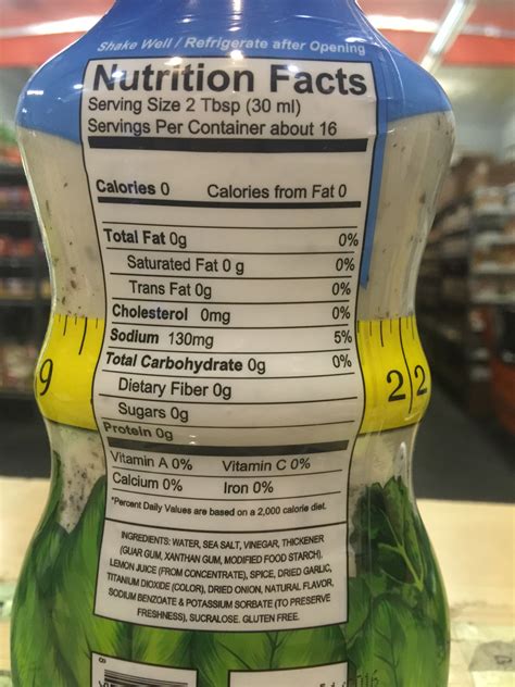 How many carbs are in lite ranch dressing - calories, carbs, nutrition