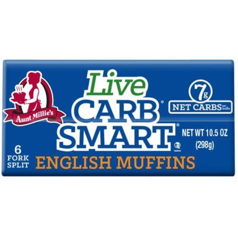 How many carbs are in livesmart english muffin sandwich - calories, carbs, nutrition