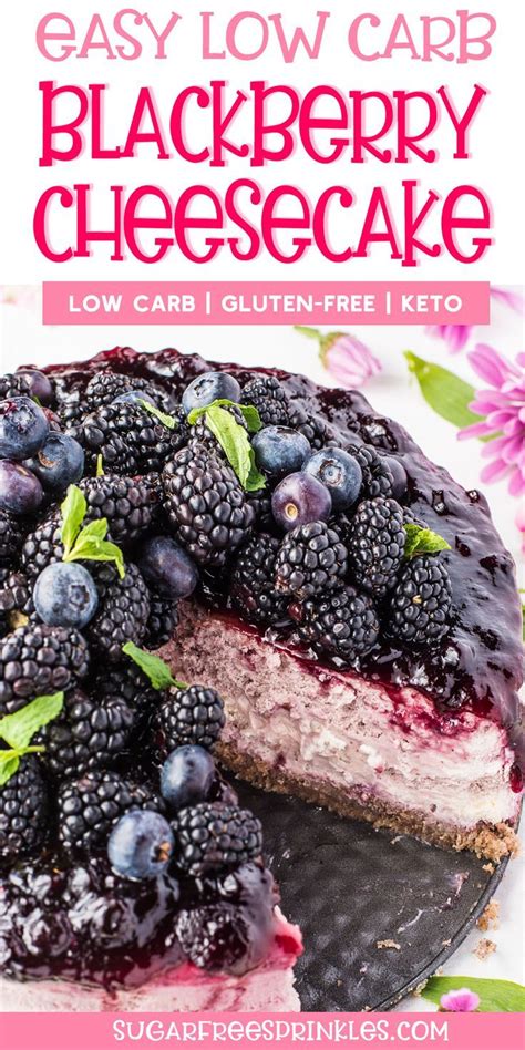 How many carbs are in low calorie blackberry cheesecake - calories, carbs, nutrition