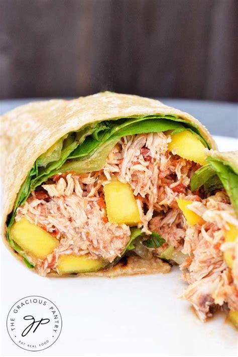 How many carbs are in mango chicken wrap - calories, carbs, nutrition