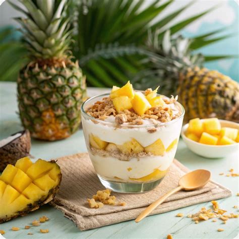How many carbs are in mango pineapple coconut parfait (18383.1) - calories, carbs, nutrition