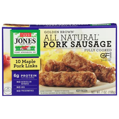 How many carbs are in maple pork breakfast sausage - calories, carbs, nutrition